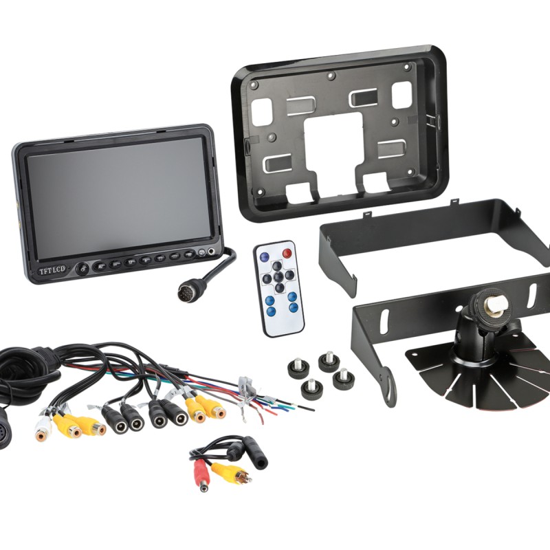 7 Zoll Monitor universal 16:9 (1 RFK+4 AV Eingänge)+Splitscreen