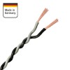 Verdrillte Kabel 2x1.50mm² Grau/Schwarz