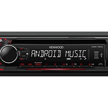 KENWOOD KDC-100UR MP3-TUNER RED USB AUX-IN
