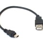 AMPIRE USB-BUCHSE > MINI-USB 5P. KABEL 20CM