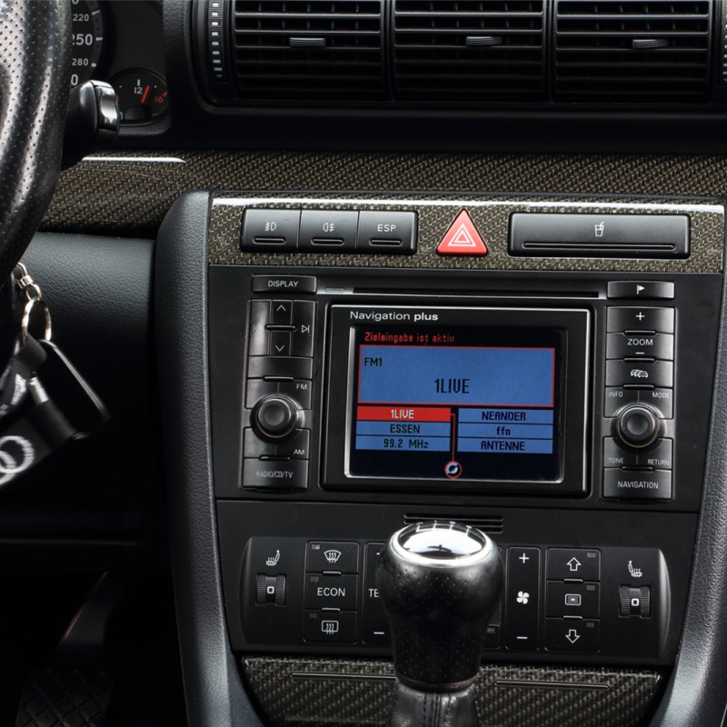 2-DIN Radioblende Audi A4 02/1999-08/2001 schwarz