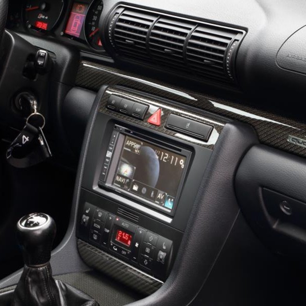 2-DIN Radioblende Audi A4 02/1999-08/2001 schwarz