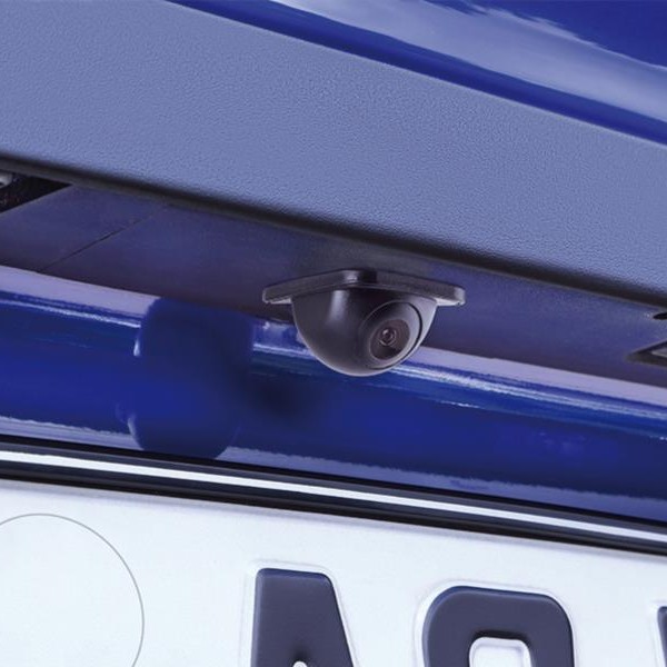 Rückfahrkamera universal ( rund ) - Unterbau Orientierungslinien und Spiegelungs