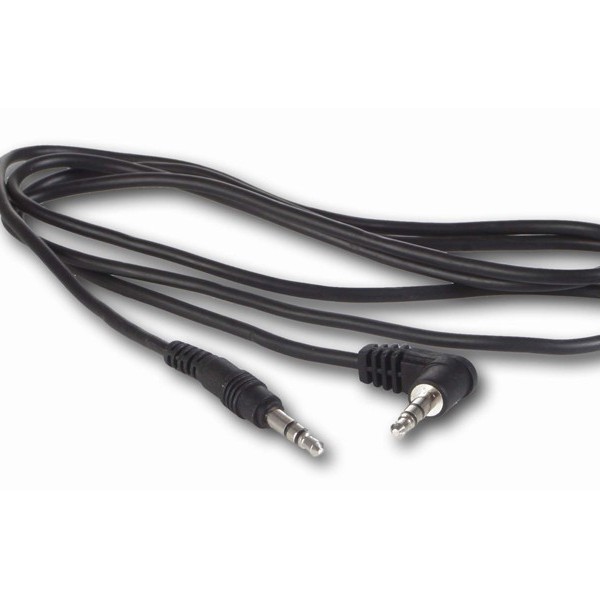 1m Verlängerung 3.5 Klinke Stecker - 3.5 Klinke Stecker (abgewinkelt)