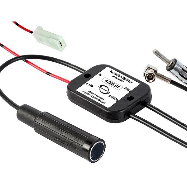 ATBB 4726.01 Aktive DAB + Frequenzweiche Splitter (DAB+/FM-Tuner, 0,3m)