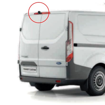 Ford Transit Custom ab 2012 bis 04/2016 mit geteilter dritter Bremsleuchte