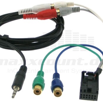 Vorverstärker & Aux +Klinke-Cinch Kabel für Audi  VW Seat BMW  Ford Opel