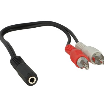 Klinkenbuchse auf Cinch-Stecker Länge 20 cm