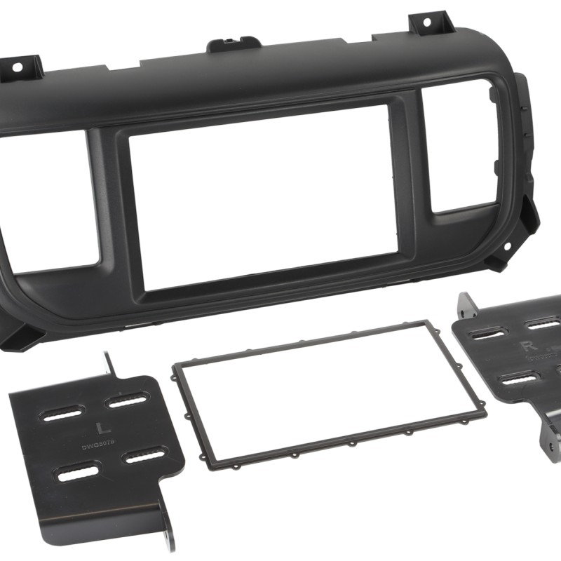 2-DIN Radioblende Citroen/Opel/Peugeot/Toyota schwarz