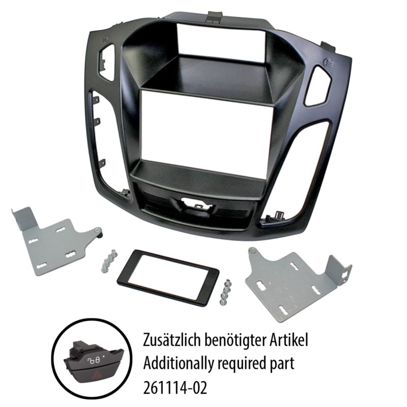 2-DIN Radioblende Ford Focus(DYB) 07/2013-08/2018