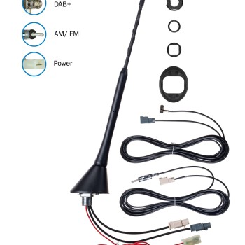 ATTB Dachantenne FM/DAB inkl Verlängerungskabel 6,5 m, RG 58