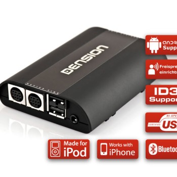 DENSION GATEWAY Pro BT GWP1V21 (iPhone + iPod + USB + Bluetooth) für Seat, Skoda