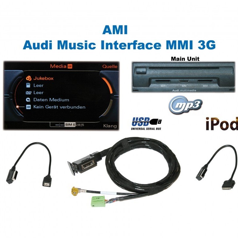 kufatec AMI - Audi Music Interface mit USB-Kabel