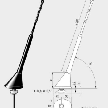ATTB 2116.01 Dachantenne (AM, FM, DAB+) PASSIV