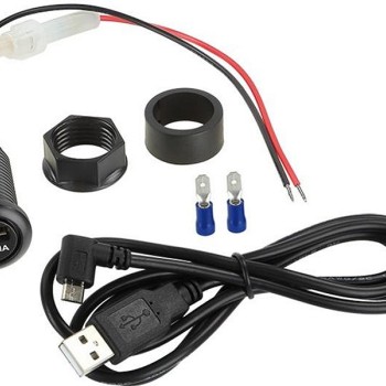 USB Ladeadapter 12V USB-A 5V/2,1A/ USB>Micro USB 1m