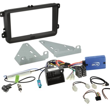 2-DIN Kit 2 Seat/Skoda/VW diverse Fahrzeuge LFB schwarz