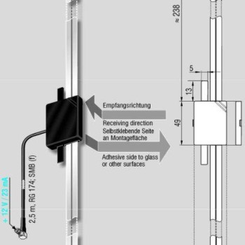 ATTB 4570.01 Klebeantenne (DAB, DAB+)