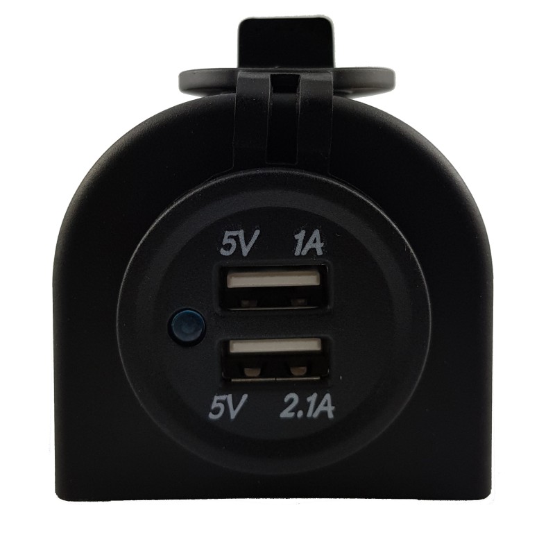 Dual-USB-Ladegerät 12V/24V > USB, Dual 3.1A