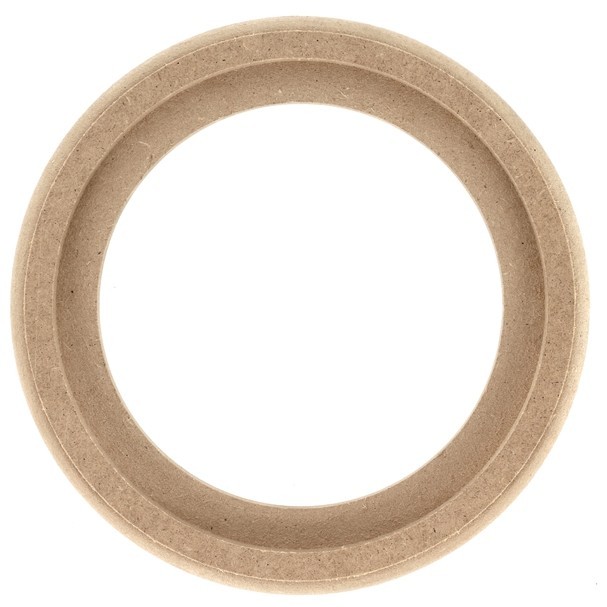 MDF Holzring 16cm mit Falz + Laminierrand