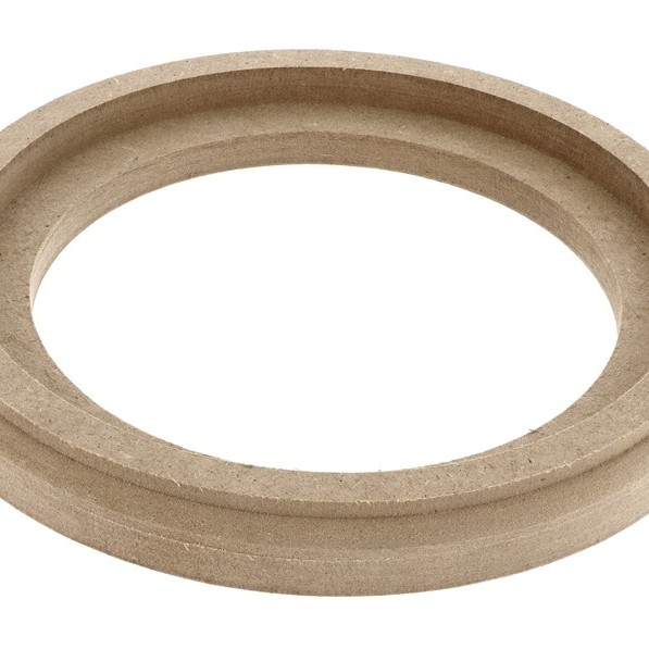 MDF Holzring 16cm mit Falz + Laminierrand
