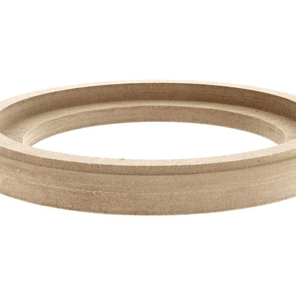 MDF Holzring 16cm mit Falz + Laminierrand
