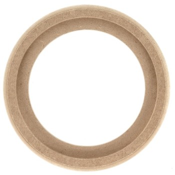 MDF Holzring 16cm mit Falz + Laminierrand