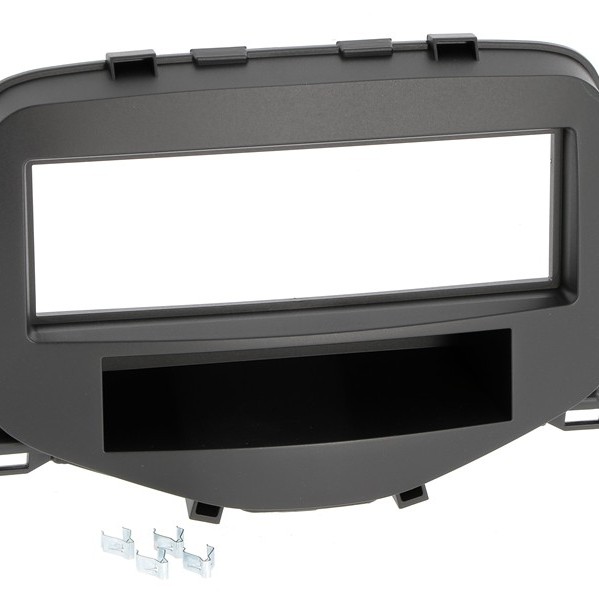 Radioblende CITROEN C1, PEUGEOT 108, TOYOTA Aygo ab 2014 1DIN schwarz