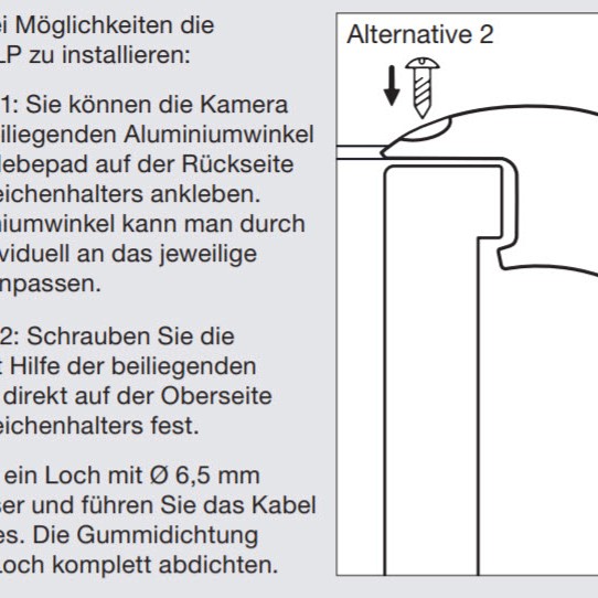 ZENEC ZE-RVC55LP License Nummerschild Camera
