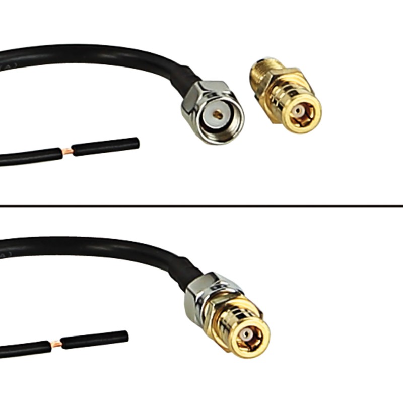 Glasklebeantenne DAB/DAB+ SMA (f) 12V externe Spannung