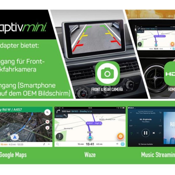 Adaptives Interface für VW Front- und/oder Rückfahrkamera