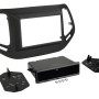 2-DIN Radioblende mit Fach Jeep Compass(MX) 2017-2021