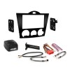 Radiohalterung 2DIN / 2ISO Einbau-Kit für Mazda RX-8 2004-2008, schwarz glänzend