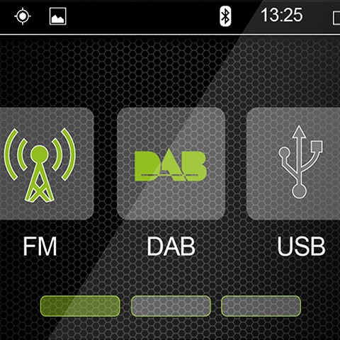 Radical R-D210 2-Din DAB+ Moniceiver kapazitiven 15,7cm Touchscreen