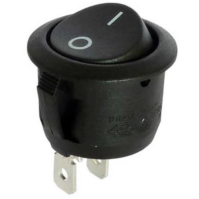 Runder Wippenschalter 1x Ein/Aus (Stück)