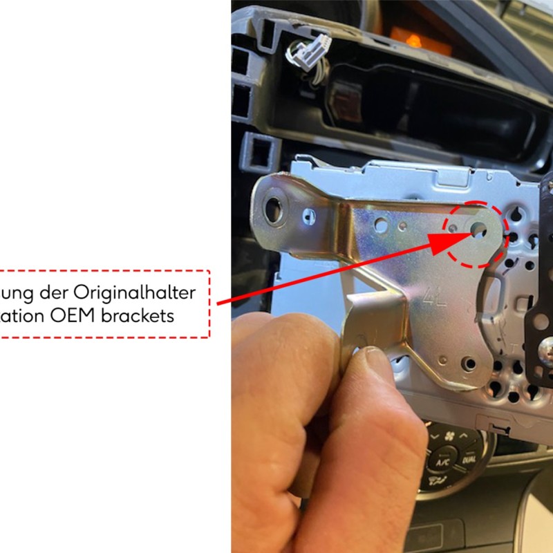 2-DIN Radioblende Toyota Verso (AR2) 04/2009-06/2018