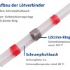 Stoßverbinder mit Schrumpfschlauch 2,7 mm 10 Stk.