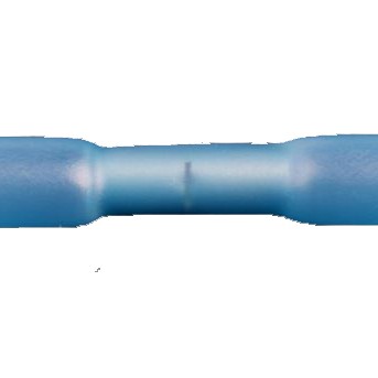 Stoßverbinder mit Schrumpfschlauch 1.50 - 2.50 mm² Vollisoliert blau