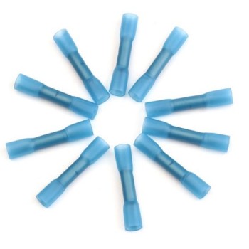 Stoßverbinder mit Schrumpfschlauch 1.50 - 2.50 mm² Vollisoliert blau