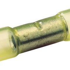 Stoßverbinder mit Schrumpfschlauch 4 - 6 mm² Vollisoliert Rot