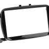 2-DIN Radioblende Fiat 500 07/2015-2023  Klavierlack