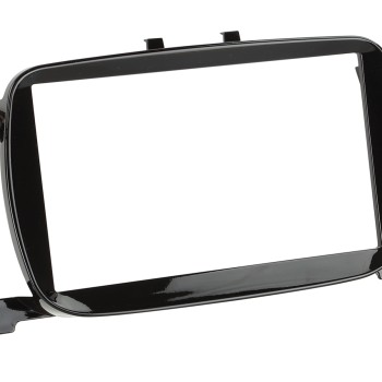 2-DIN Radioblende Fiat 500 07/2015-2023  Klavierlack