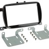 2-DIN Radioblende Fiat 500 07/2015-2023  Klavierlack