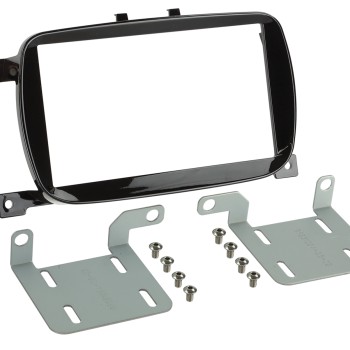 2-DIN Radioblende Fiat 500 07/2015-2023  Klavierlack