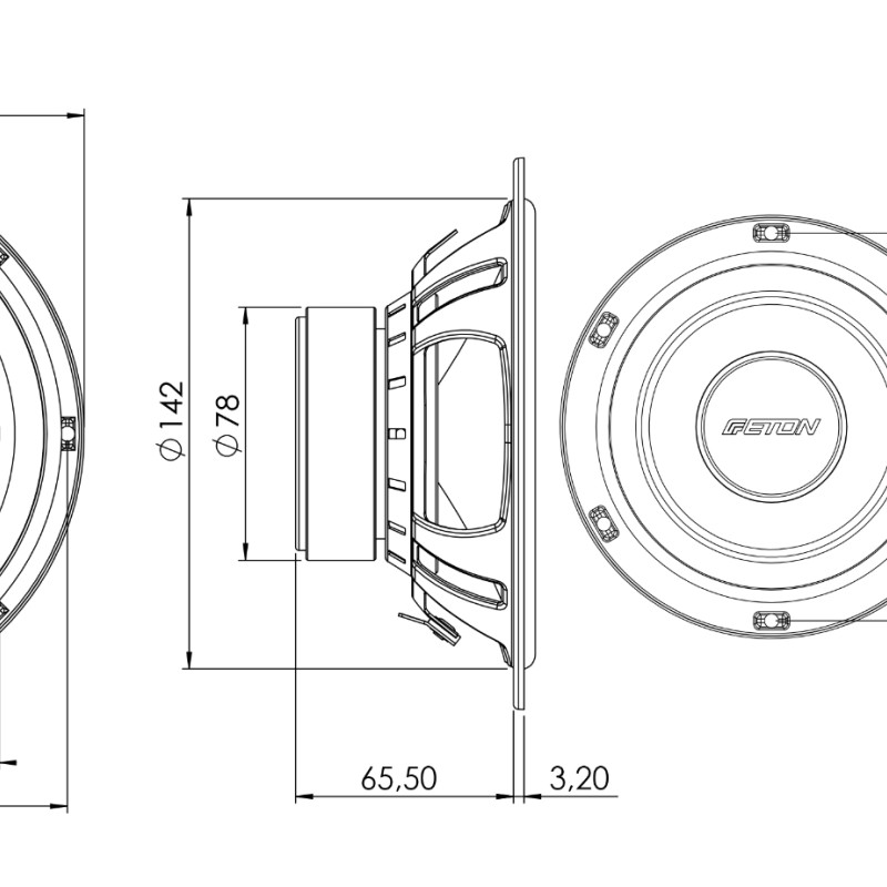 ETON ET-PRS165.3 16,5 cm 3-Wege Compo