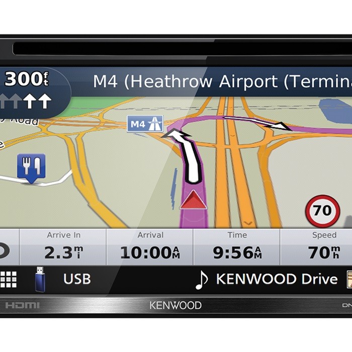 Kenwood DNX-5190DABS 2-Din Navigation mit DAB und Apple CarPlay, Android Auto