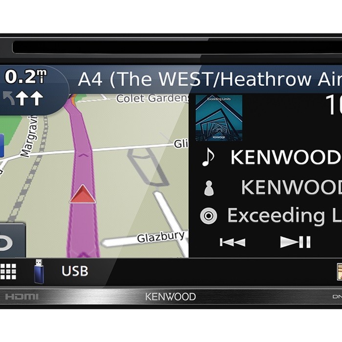 Kenwood DNX-5190DABS 2-Din Navigation mit DAB und Apple CarPlay, Android Auto