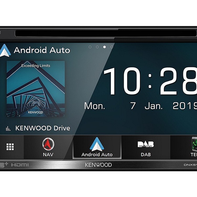 Kenwood DNX-5190DABS 2-Din Navigation mit DAB und Apple CarPlay, Android Auto
