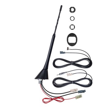ATBB 2118.04 FM/DAB+ Aktiv-Antenne mit 5m DIN - SMB Kabel-Set