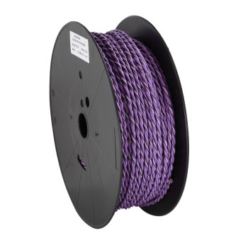 Verdrillte Kabel 2x2.50mm² Violett/Violett-Schwarz