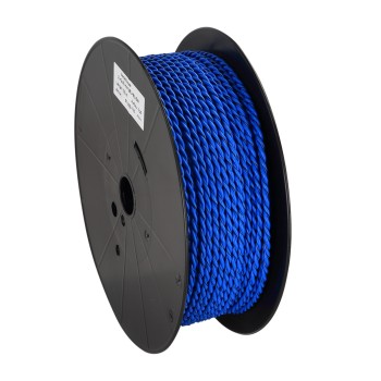 Verdrillte Kabel 2x2.50mm² Blau/Blau-Schwarz